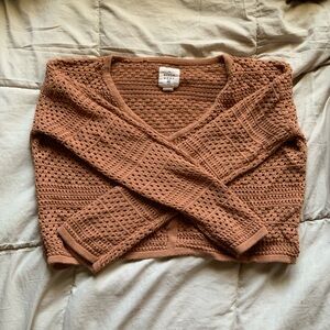 Billabong Crochet Long Sleeve Top
